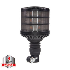LED maják, 12-24V, 24xLED oranžový, na držák, smoke, ECE R65 wl828SMhr