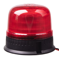 LED maják, 12-24V, 24xLED červený, pevná montáž, ECE R65 wl825fixred