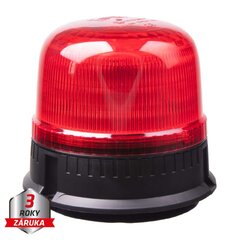 LED maják, 12-24V, 24xLED červený, magnet, ECE R65 wl825red