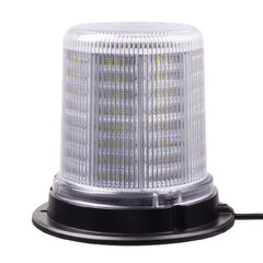 LED maják, 12-24V, 128x1,5W bílý, pevná montáž, ECE R10 wl184fixwht