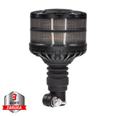 LED maják, 12-24V, 16xLED oranžový, na držák, smoke, ECE R65 wl829SMhr