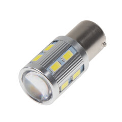 LED BA15s bílá, 12-24V, 12SMD + 3W LED 95c-ba15s-3
