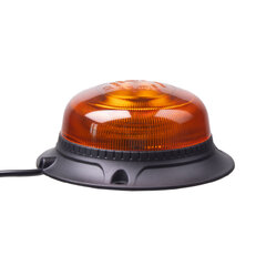 LED maják, 12-24V, 18xLED oranžový, magnet, ECE R65 wl821