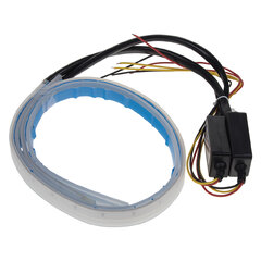 x LED pásek, dynamické blinkry oranžová / poziční světla bílá, 45 cm 96un01-2