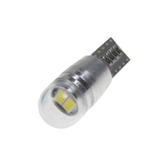 LED T10 bílá, 12V, 2LED/5730SMD s čočkou 952012cb