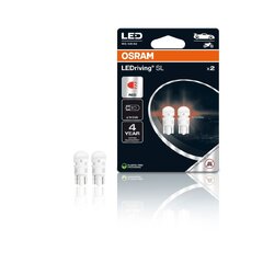 OSRAM LED 12V W5W W2,1x9,5d červená (2ks) Duo-blister 2825DRP-2BL