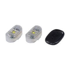 2x AKU LED výstražné světlo na motocykl wl-m02