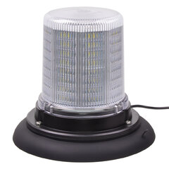 LED maják, 12-24V, 128x1,5W bílý, magnet, ECE R10 wl184wht