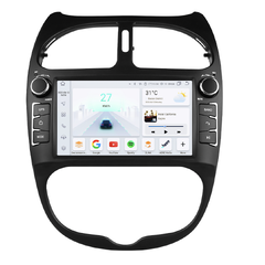 HIZPO PG2067001 Autorádio 7" Android 13 pro Peugeot 206 Model: 4SPG2067001AP (4+32GB) CHR4SPG2067001B