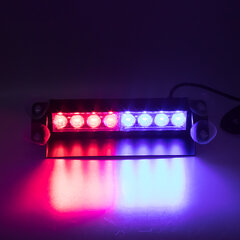PREDATOR LED vnitřní, 8x3W, 12-24V, červeno-modrý, 233mm kf750-2blre