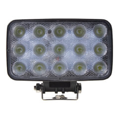 LED světlo obdélníkové, 15x3W, 152x118x50mm, ECE R10 wl-8445