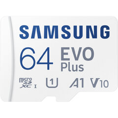 Paměťová karta MicroSDXC 64GB 130M + adaptér, SAMSUNG EVO Plus 8064gCL10SAM