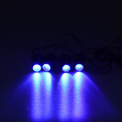 LED stroboskop modrý 4ks 1W kf704blu