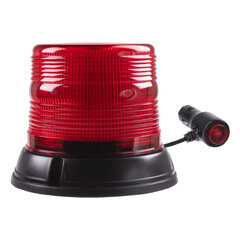 LED maják, 12-24V, červený, magnet, ECE R10 wl62Ered