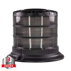LED maják, 12-24V, 24xLED oranžový, pevná montáž, smoke, ECE R65 wl828SMfix