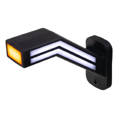 Poziční LED (tykadlo) gumové pravé - červeno/bílo/oranžové, 12-24V,ECE