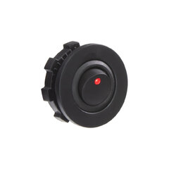 Spínač kolébkový kulatý 20A červená LED 47124r