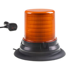 LED maják, 12-48V, 144x1W oranžový, magnet, ECE R65 wl185