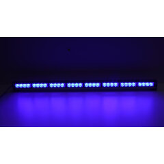 LED světelná alej, 32x 3W LED, modrá 910mm, ECE R10