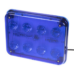 x PREDATOR LED obdélníkový, 12/24V, 8x 3W modrý