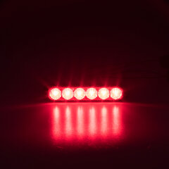 PROFI SLIM výstražné LED světlo vnější, červené, 12-24V, ECE R65 911-006red