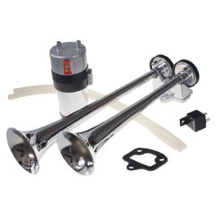 2-tónová fanfára 380mm, 12V stálý/střídavý tón s kompresorem sn-118/12V