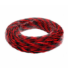 Kabel kroucený 2x 0,8 mm, červená/černá, 100 m bal 31214
