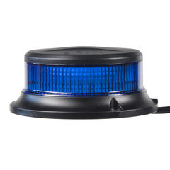 LED maják, 12-24V, 18x1W modrý, pevná montáž, ECE R65 R10