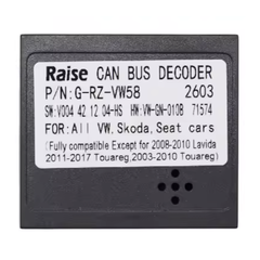 CANbus dekodér VW ŠKODA SEAT - Raise G-RZ-VW58 CHRG-RZ-VW58