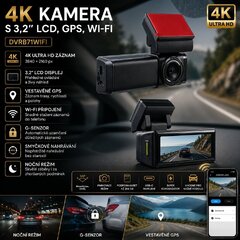 4K kamera s 3,2" LCD, GPS, Wi-Fi dvrb71wifi