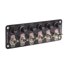 Panel s 6x spínači + 6x pojistky, 12/24V 47183