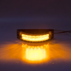 Výstražné LED světlo vnější, oranžové, 12-24V kf188