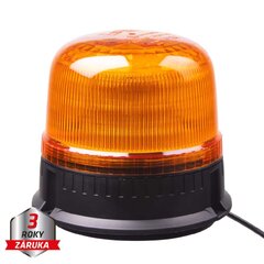 LED maják, 12-24V, 24xLED oranžový, magnet, ECE R65 wl825
