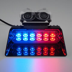 PREDATOR LED vnitřní, 12x LED 3W, 12/24V, červeno-modrý, ECE R10 brW012RB