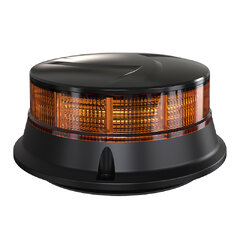 LED maják, 12-24V, 30x0,7W oranžový, magnet, ECE R65 R10