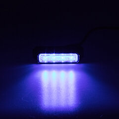 PREDATOR 4x3W LED, 12-24V, modrý, ECE R10 kf004e3wblu