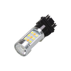 LED T20 (3157) bílá/oranžová, 12V, 33LED/2835SMD, Switchback 95277wo