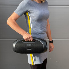 CARCLEVER bezdrátový Bluetooth reproduktor, voděodolný IPX6, USB, AUX, MIC, RGB BTS03