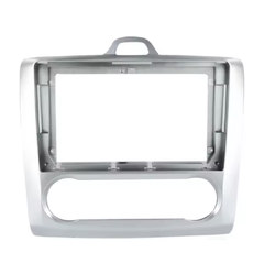 Rámeček s napájecím kabelem pro 9" autorádio Ford Focus 2 / digitální klimatizace stříbrný CHRKXFDFCS91S