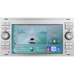 HIZPO 06FOCUS7001 Autorádio 7“ Android pro Ford Focus / C-Max / Connect / Fiesta / Fusion / Transit Barva rámečku: Stříbrná, Model: P206FOCUS7001 (2+3 CHRP206FOCUS7001SCP