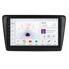HIZPO KXRAPID91/92 Autorádio 9“ Android pro Škoda Rapid Barva rámečku: Černá matná, Model: S9004 (4+32GB) CHR537_MAT