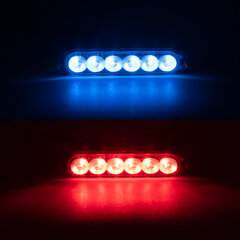 PROFI SLIM výstražné LED světlo vnější, modro-červené, 12-24V, ECE R10 CH-077dual