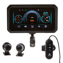 Monitor 6" na motocykl s Apple CarPlay, Android auto, Bluetooth, DVR, GPS ds-601caDVRM