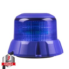 Robustní modrý LED maják, modrý hliník, 48W, ECE R65 wl404blu