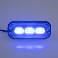 PREDATOR 3x4W LED, 12-24V, modrý, ECE R10 br003B