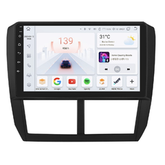 HIZPO KXSBRFST9001 Autorádio 9" Android pro Subaru Forester 3, Impreza Model: S9004 (4+32GB) CHR675