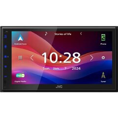 JVC 1DIN / 2DIN DAB+ / FM autorádio/6,8" displej/USB/AUX/Bluetooth/Apple CarPlay / Android Auto KW-M595DBW