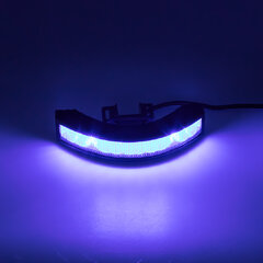 Výstražné LED světlo vnější, 12-24V, 12x3W, modré, ECE R65 kf187blu