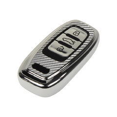 TPU obal pro klíč Audi, carbon silver 484au107cs