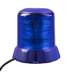 Robustní modrý LED maják, modrý hliník, 96W, ECE R65 wl406blu